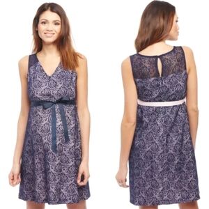 NWT Size XL Motherhood Maternity Gender Reveal Baby Shower Lace Dress